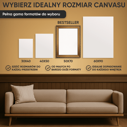 Jesienne drzewo ze zdjęć - druk na płótnie, spersonalizowany prezent dla dziadków - Adamell.pl