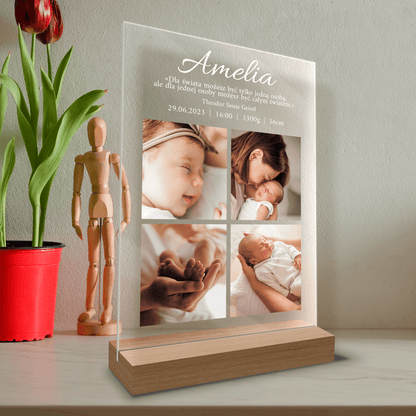 Jesteś całym moim światem - Druk na szkle, spersonalizowany prezent - Adamell.pl