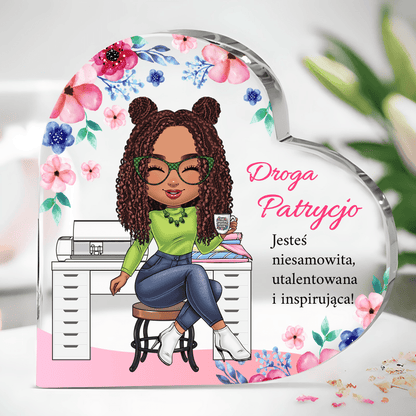 Jesteś niesamowita Clipart - Druk na szkle, spersonalizowany prezent dla niej - Adamell.pl