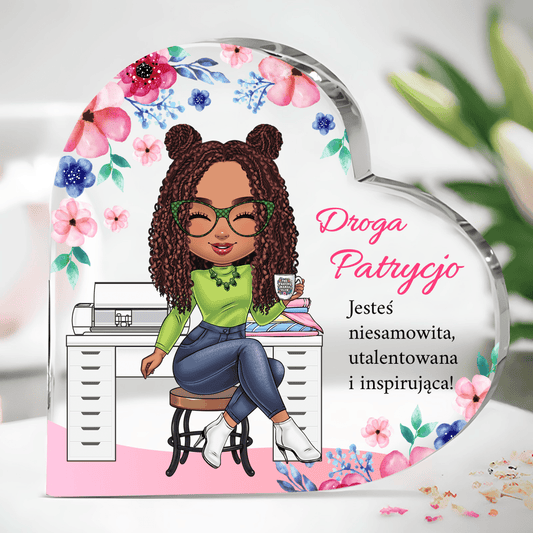 Jesteś niesamowita Clipart - Druk na szkle, spersonalizowany prezent dla niej - Adamell.pl