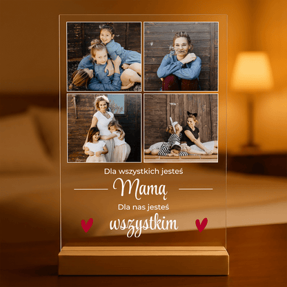 Jesteś wspaniała! - Druk na szkle, spersonalizowany prezent dla mamy - Adamell.pl