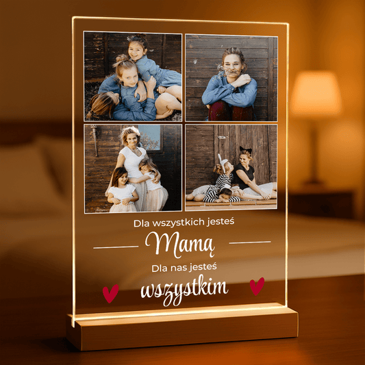 Jesteś wspaniała! - Druk na szkle, spersonalizowany prezent dla mamy - Adamell.pl