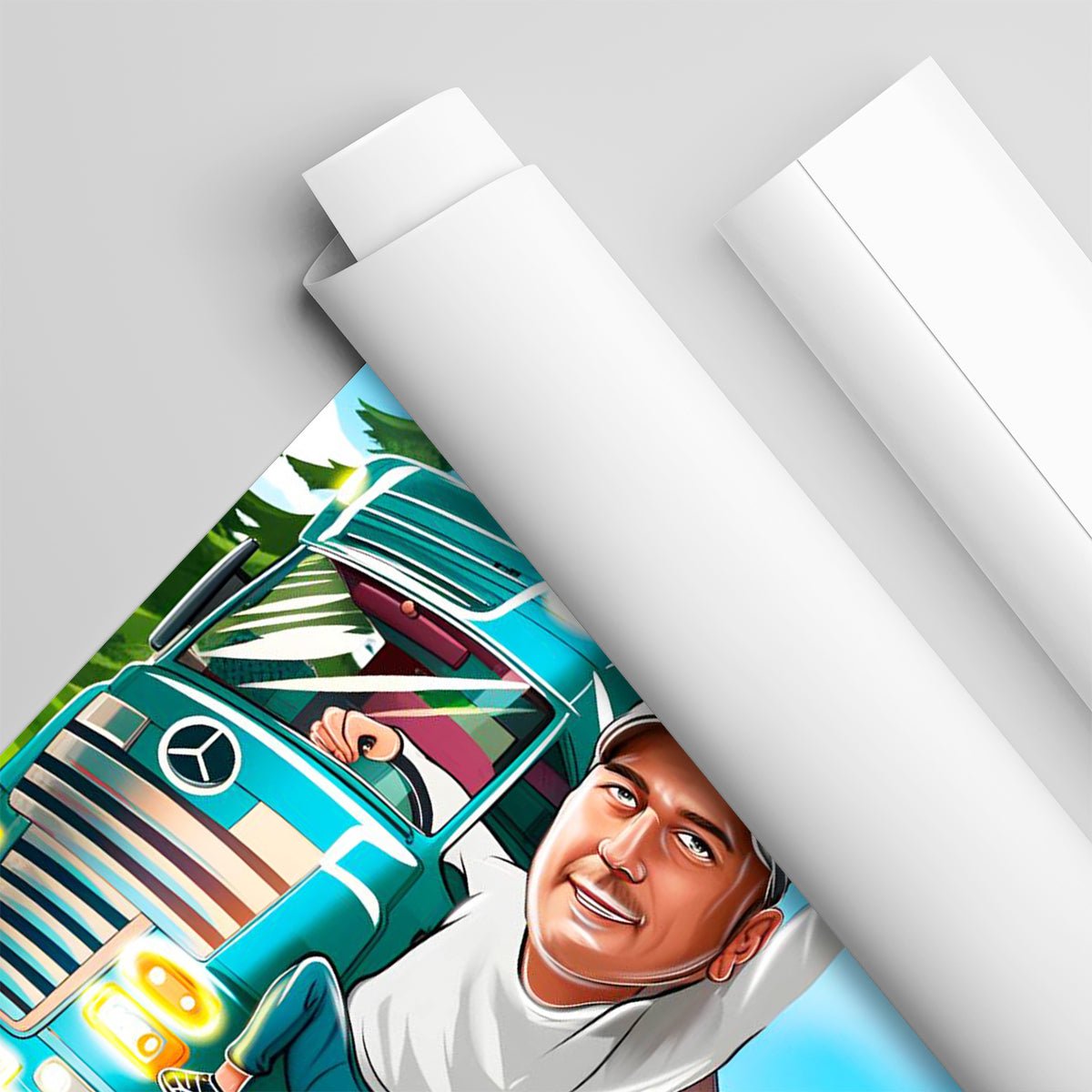 Kierowca ciężarówki - plakat, spersonalizowany prezent dla mężczyzny - Adamell.pl