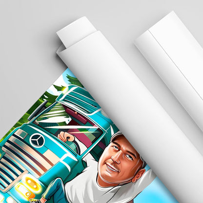 Kierowca ciężarówki - plakat, spersonalizowany prezent dla mężczyzny - Adamell.pl