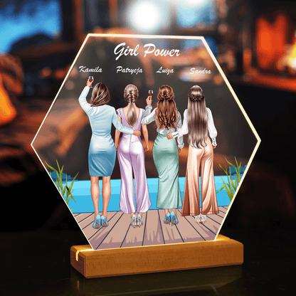 Kobieca siła Clipart - Druk na szkle, spersonalizowany prezent dla niej - Adamell.pl