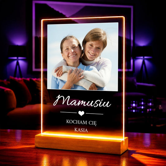 Kocham Cię mamo! - Druk na szkle, spersonalizowany prezent dla mamy - Adamell.pl