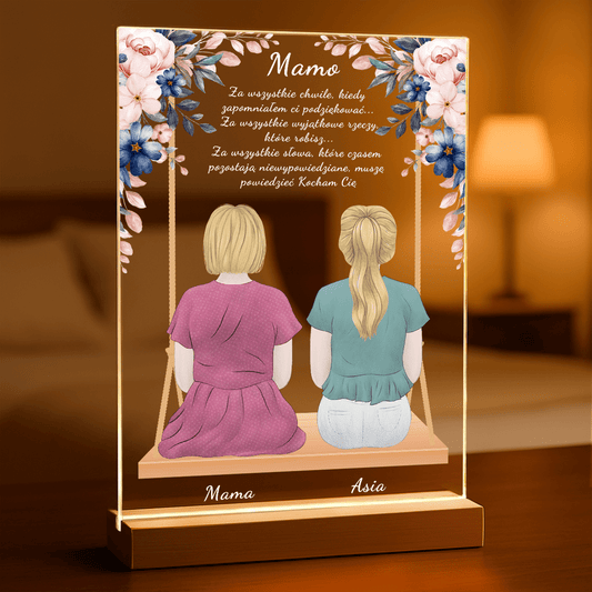 Kocham Cię, mamo - Druk na szkle, spersonalizowany prezent dla mamy - Adamell.pl