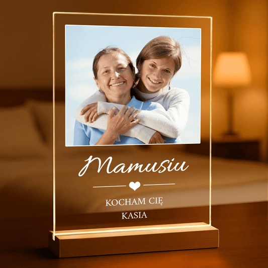 Kocham Cię mamo! - Druk na szkle, spersonalizowany prezent dla mamy - Adamell.pl