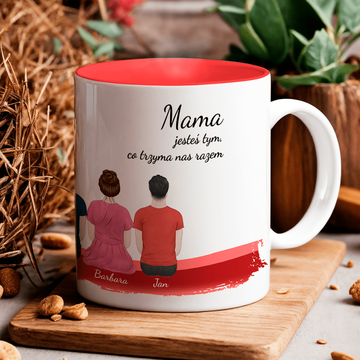 Kochana mama - Kubek z nadrukiem, spersonalizowany prezent dla mamy - Adamell.pl