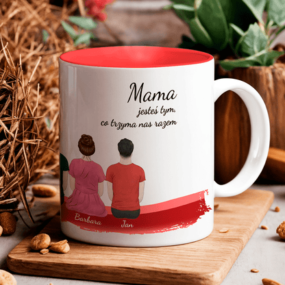 Kochana mama - Kubek z nadrukiem, spersonalizowany prezent dla mamy - Adamell.pl