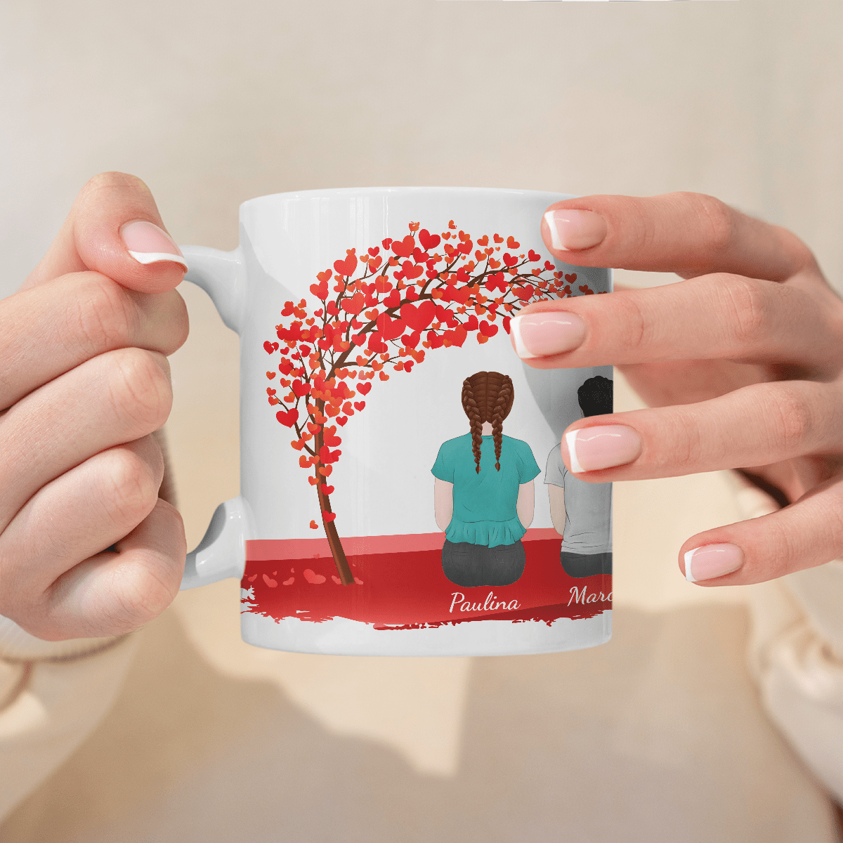 Kochana mama - Kubek z nadrukiem, spersonalizowany prezent dla mamy - Adamell.pl