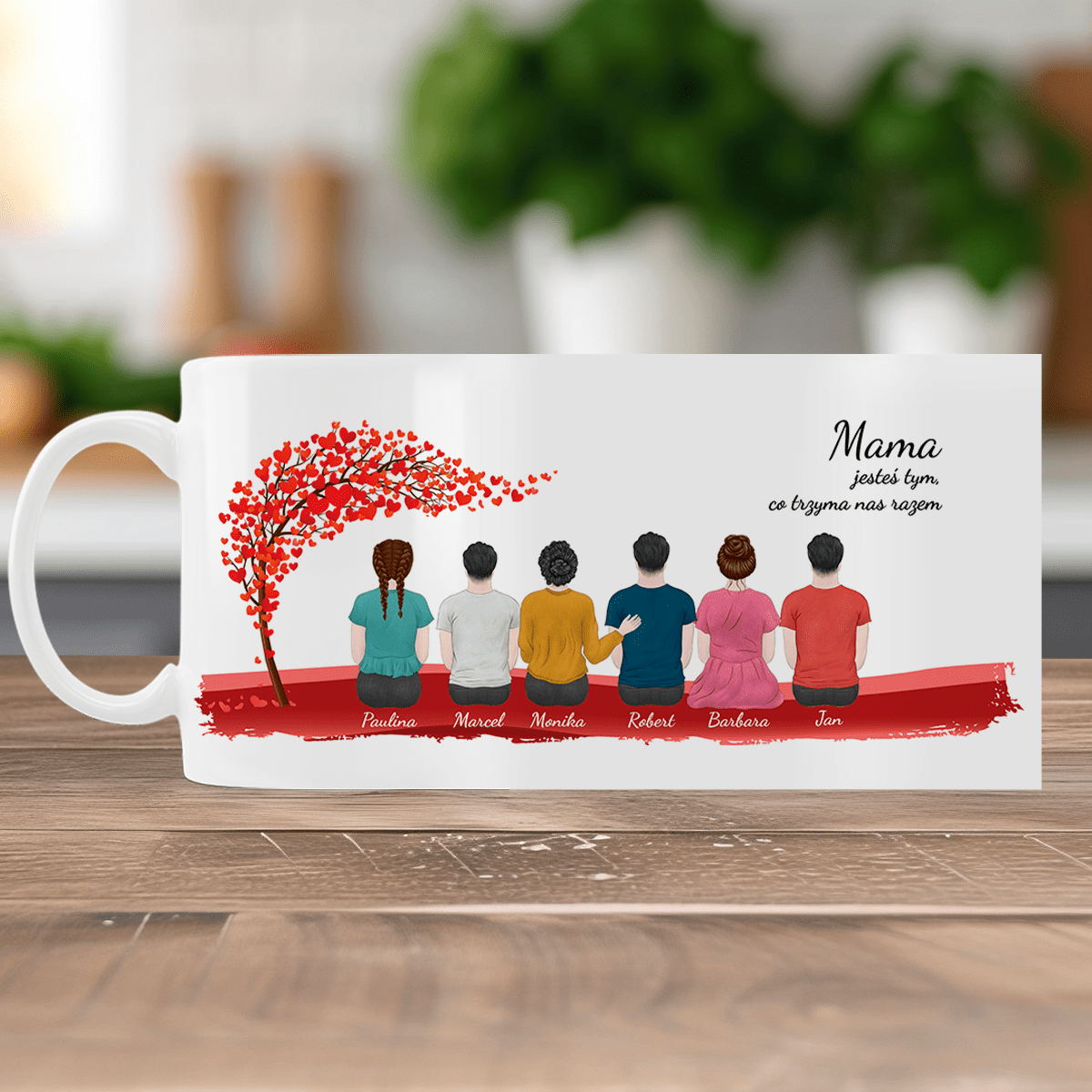 Kochana mama - Kubek z nadrukiem, spersonalizowany prezent dla mamy - Adamell.pl