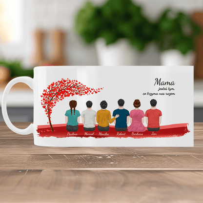 Kochana mama - Kubek z nadrukiem, spersonalizowany prezent dla mamy - Adamell.pl