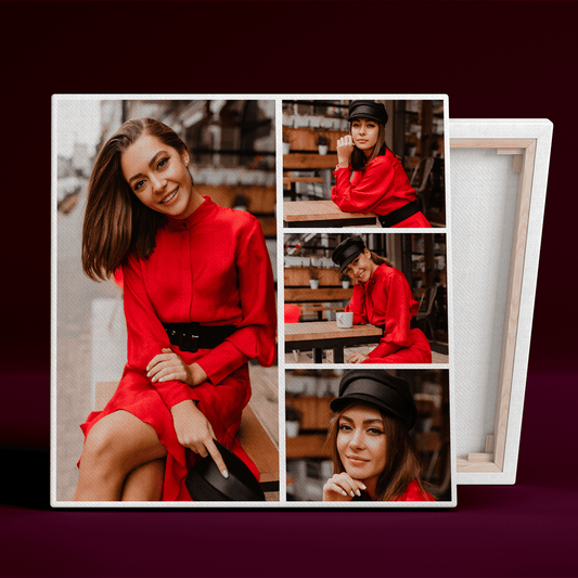 Kolaż kobiety - druk na płótnie, spersonalizowany prezent dla niej - Adamell.pl