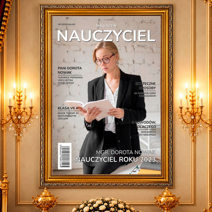 Kolaż ze zdjęć na płótnie Nauczyciel roku — prezent dla nauczyciela - Adamell.pl