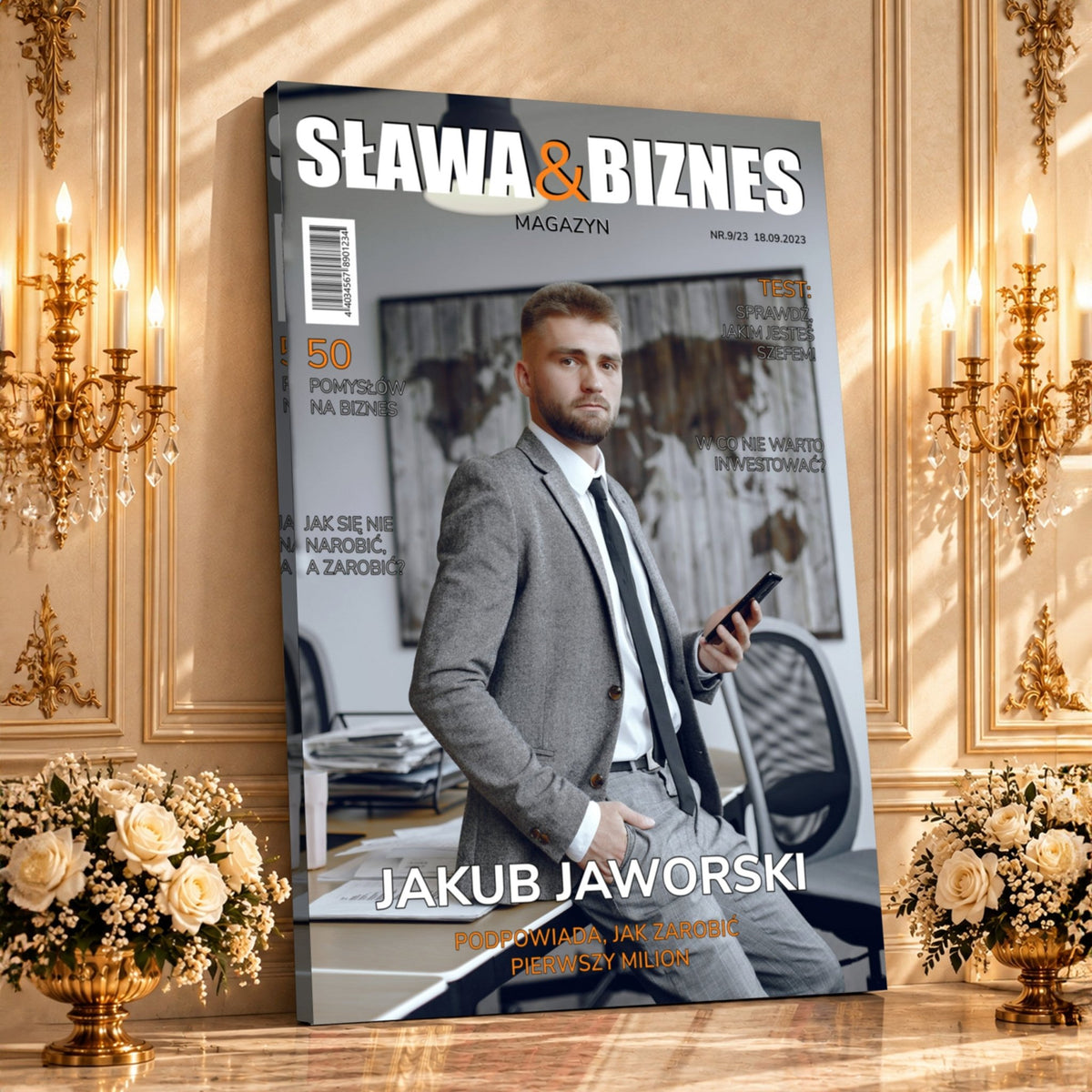 Kolaż ze zdjęć na płótnie Szef — prezent dla przyjaciela - Adamell.pl
