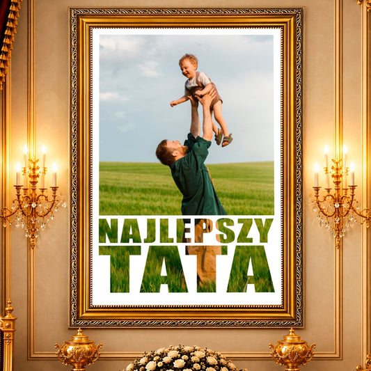 Kolaż ze zdjęć na płótnie Z tatą — prezent dla taty - Adamell.pl