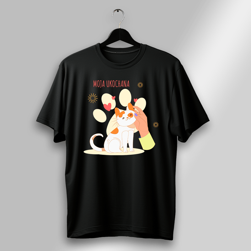 Koszulka damska z nadrukiem KOT - spersonalizowany prezent dla właściciela kota - Adamell.pl