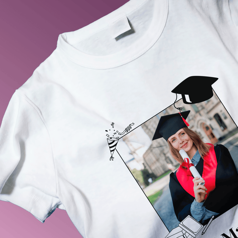 Koszulka damska z nadrukiem PANI MAGISTER - spersonalizowany prezent dla absolwenta - Adamell.pl