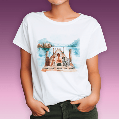 Koszulka damska z nadrukiem PIESKI - spersonalizowany prezent dla właściciela psa - Adamell.pl