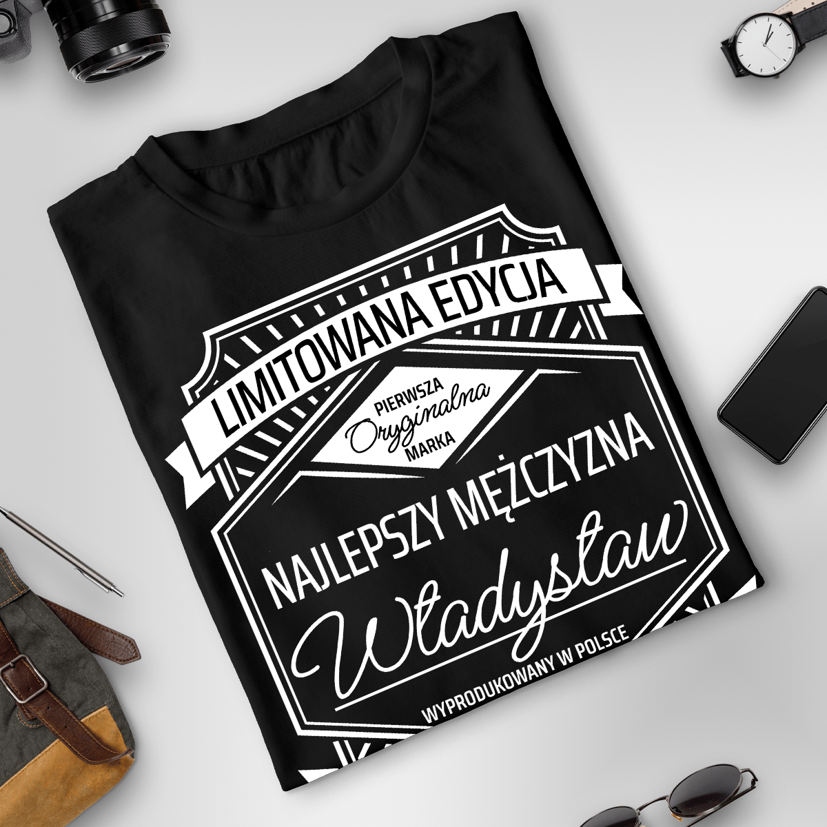 Koszulka męska z nadrukiem EDYCJA LIMITOWANA - spersonalizowany prezent dla mężczyzny - Adamell.pl