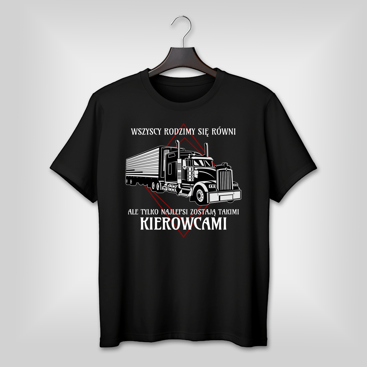 Koszulka męska z nadrukiem KIEROWCA - spersonalizowany prezent dla niego - Adamell.pl