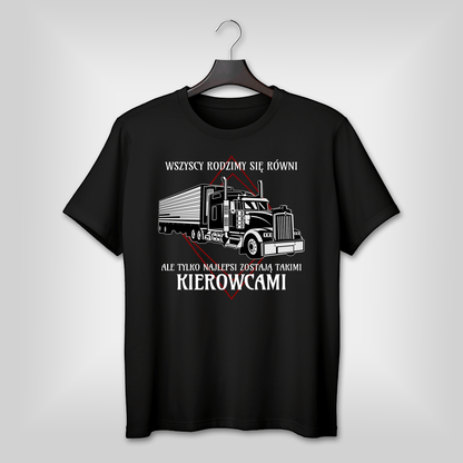Koszulka męska z nadrukiem KIEROWCA - spersonalizowany prezent dla niego - Adamell.pl