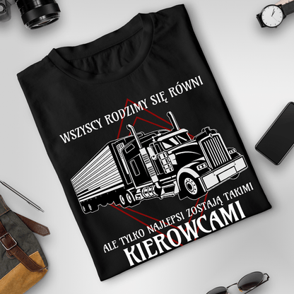 Koszulka męska z nadrukiem KIEROWCA - spersonalizowany prezent dla niego - Adamell.pl