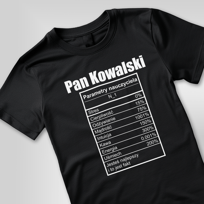 Koszulka męska z nadrukiem NAUCZYCIEL - prezent dla nauczyciela - Adamell.pl