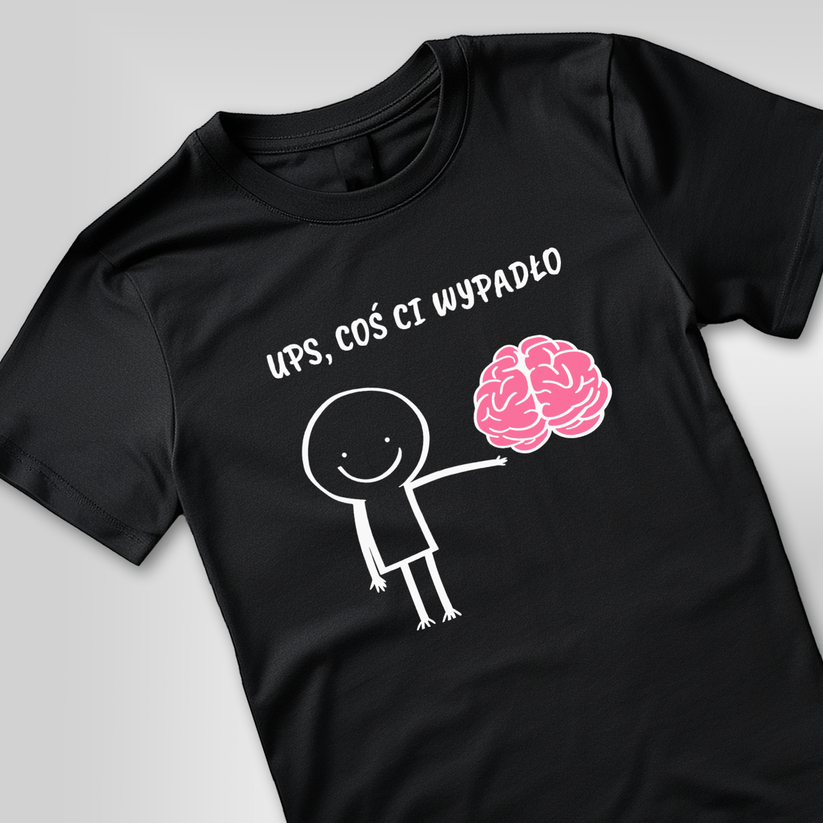 Koszulka unisex z nadrukiem COŚ CI WYPADŁO - prezent dla mężczyzny, kobiety - Adamell.pl