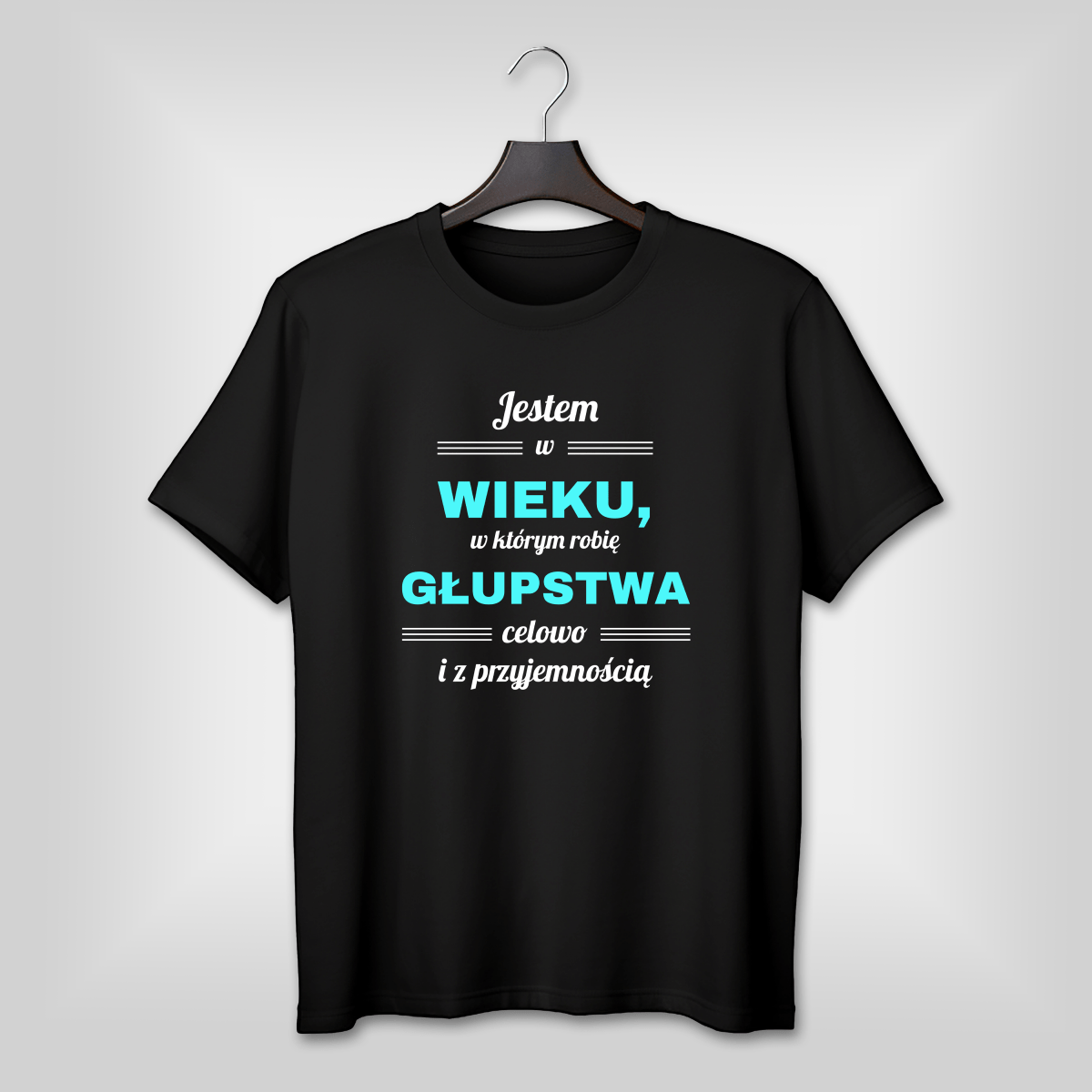Koszulka unisex z nadrukiem GŁUPSTWA - prezent dla niej, niego - Adamell.pl