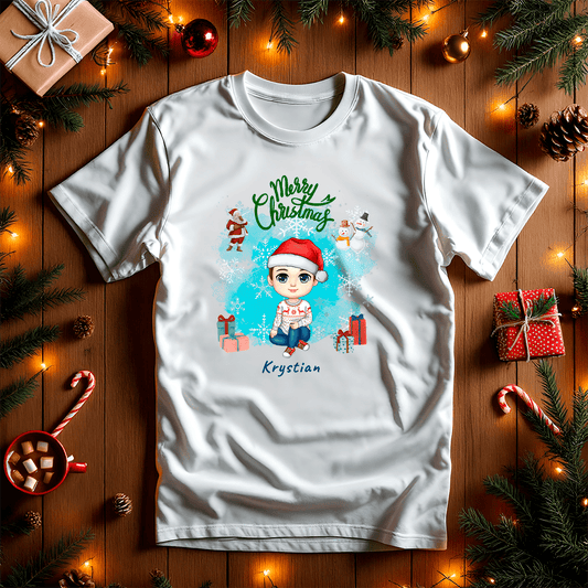 Koszulka z nadrukiem CLIPART + IMIĘ DZIECKA - spersonalizowany prezent dla dziecka - Adamell.pl