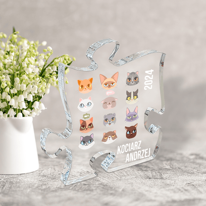Kotki grafika - Druk na szkle - puzzel, spersonalizowany prezent - Adamell.pl