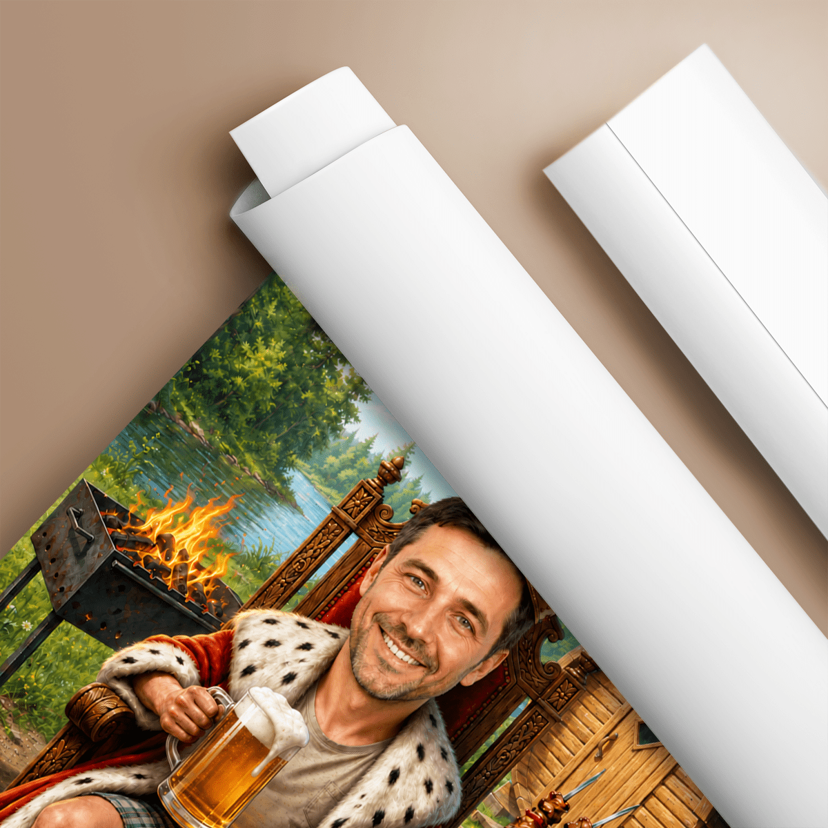 Król Wypoczynku – Personalizowany plakat dla niego - Adamell.pl
