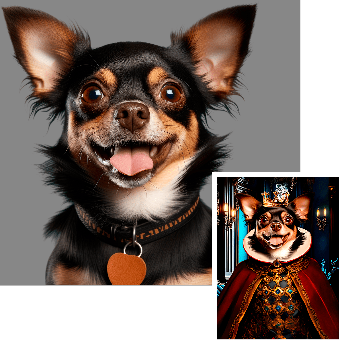 Królewski pies - plakat, spersonalizowany prezent dla właściciela psa - Adamell.pl