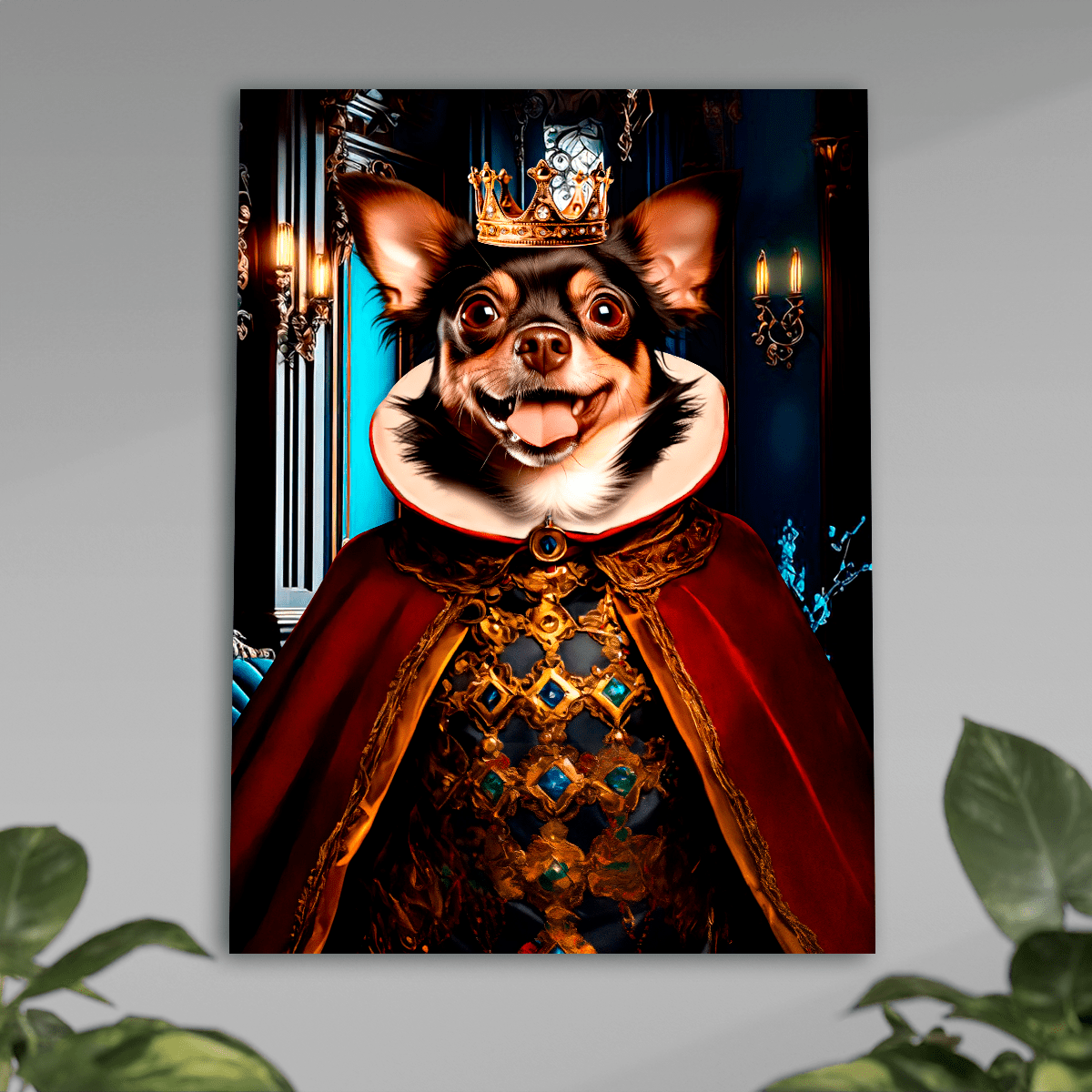 Królewski pies - plakat, spersonalizowany prezent dla właściciela psa - Adamell.pl