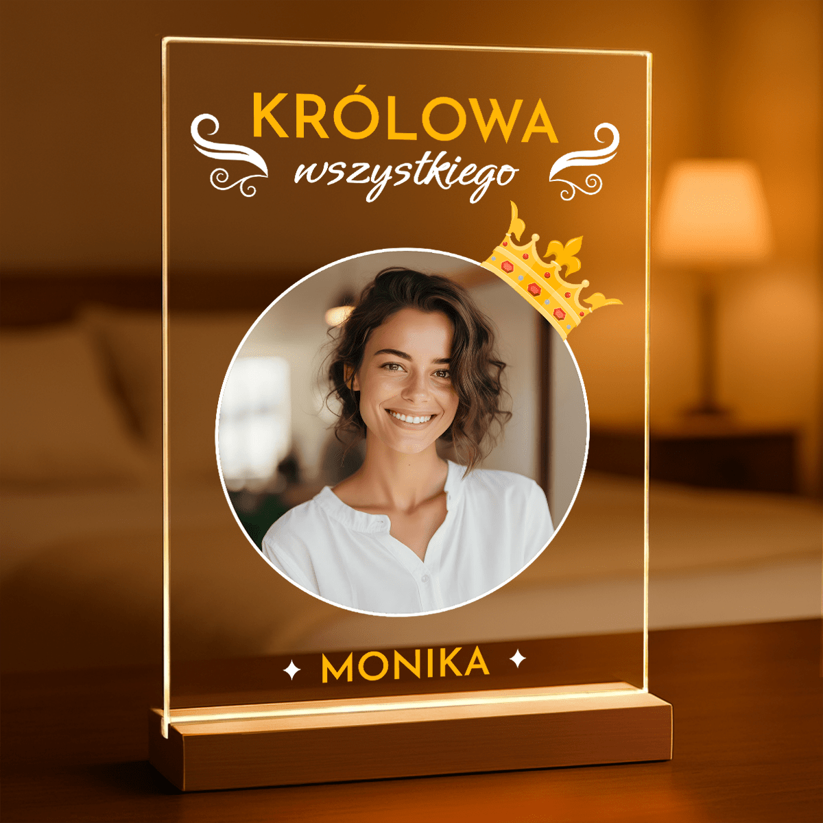 Królowa wszystkiego - Druk na szkle, spersonalizowany prezent dla kobiety - Adamell.pl