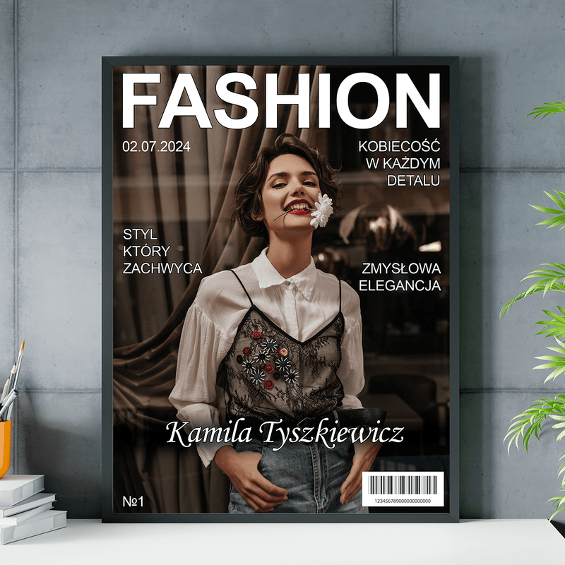 Magazyn Fashion - plakat, spersonalizowany prezent dla przyjaciółki - Adamell.pl