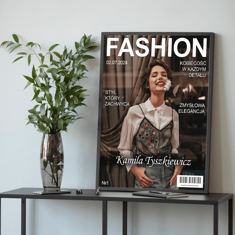 Magazyn Fashion - plakat, spersonalizowany prezent dla przyjaciółki - Adamell.pl