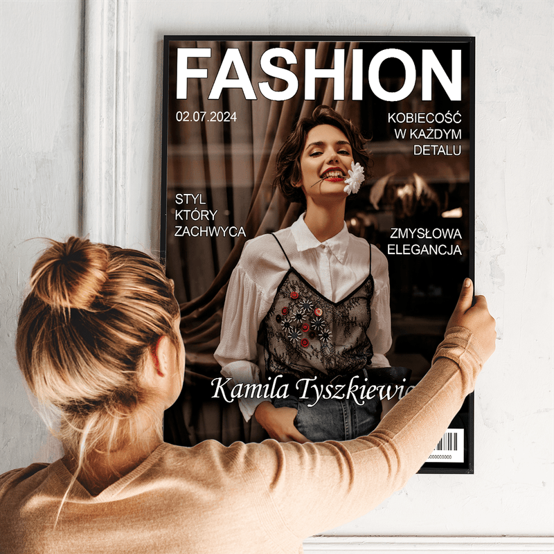 Magazyn Fashion - plakat, spersonalizowany prezent dla przyjaciółki - Adamell.pl