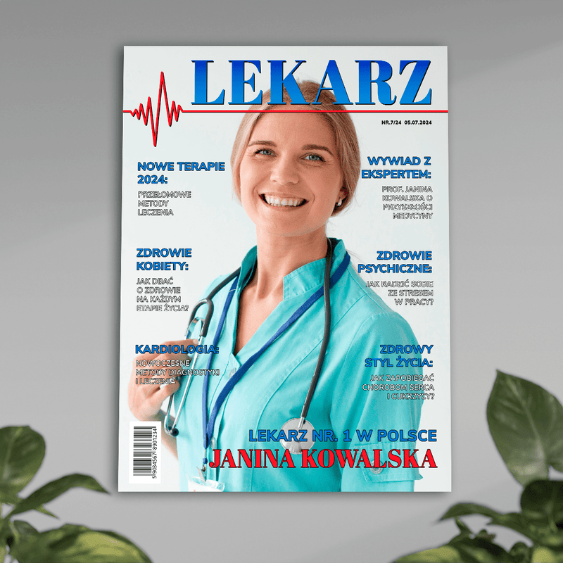 Magazyn lekarz - plakat, spersonalizowany prezent dla lekarza - Adamell.pl