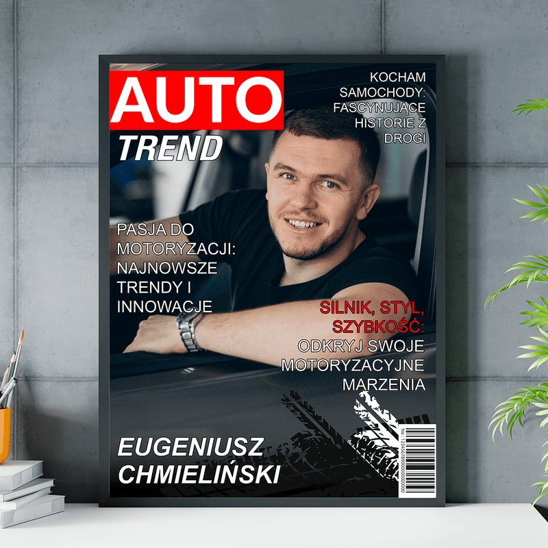 Magazyn motoryzacyjny - plakat, spersonalizowany prezent dla kierowcy - Adamell.pl