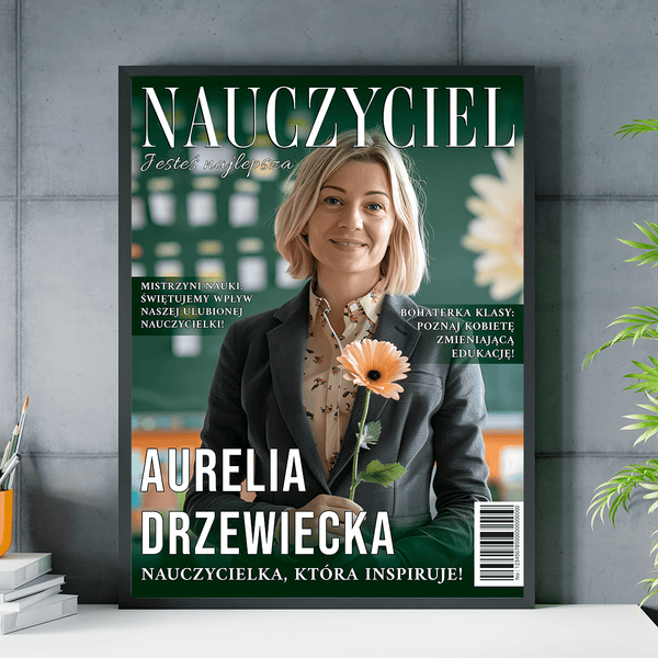 Magazyn NAUCZYCIEL - plakat, spersonalizowany prezent dla nauczyciela - Adamell.pl