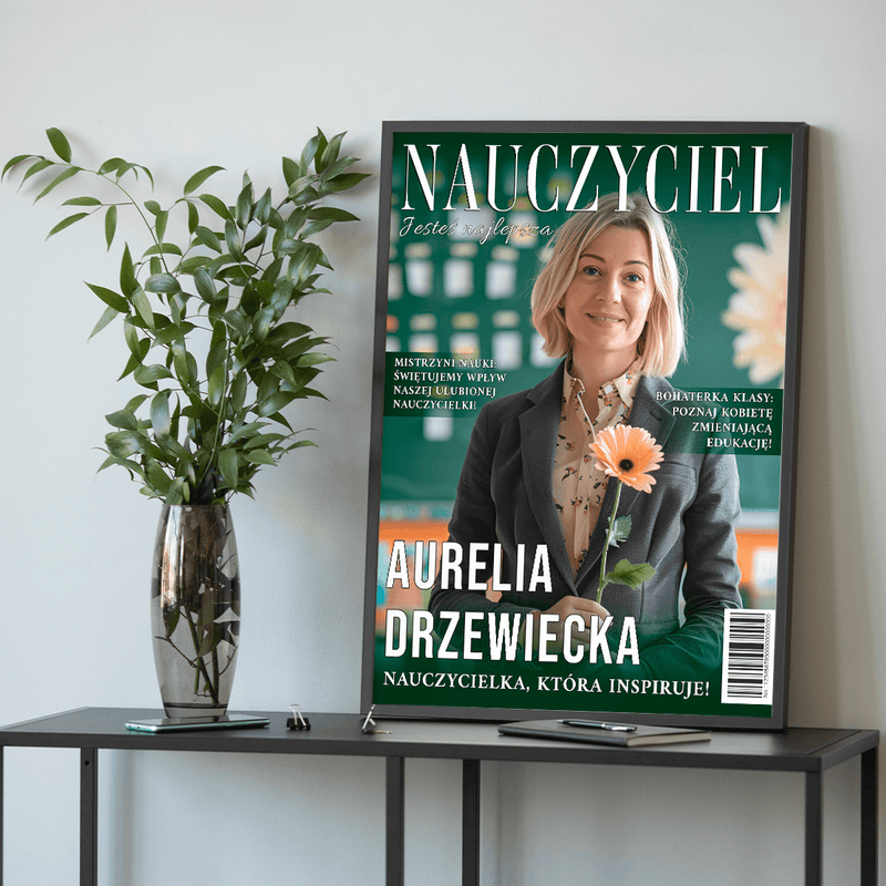 Magazyn NAUCZYCIEL - plakat, spersonalizowany prezent dla nauczyciela - Adamell.pl