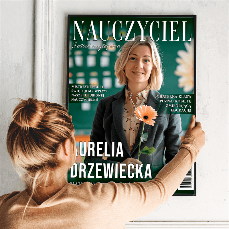 Magazyn NAUCZYCIEL - plakat, spersonalizowany prezent dla nauczyciela - Adamell.pl