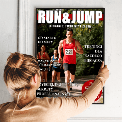 Magazyn sportowy - plakat, spersonalizowany prezent dla niego - Adamell.pl