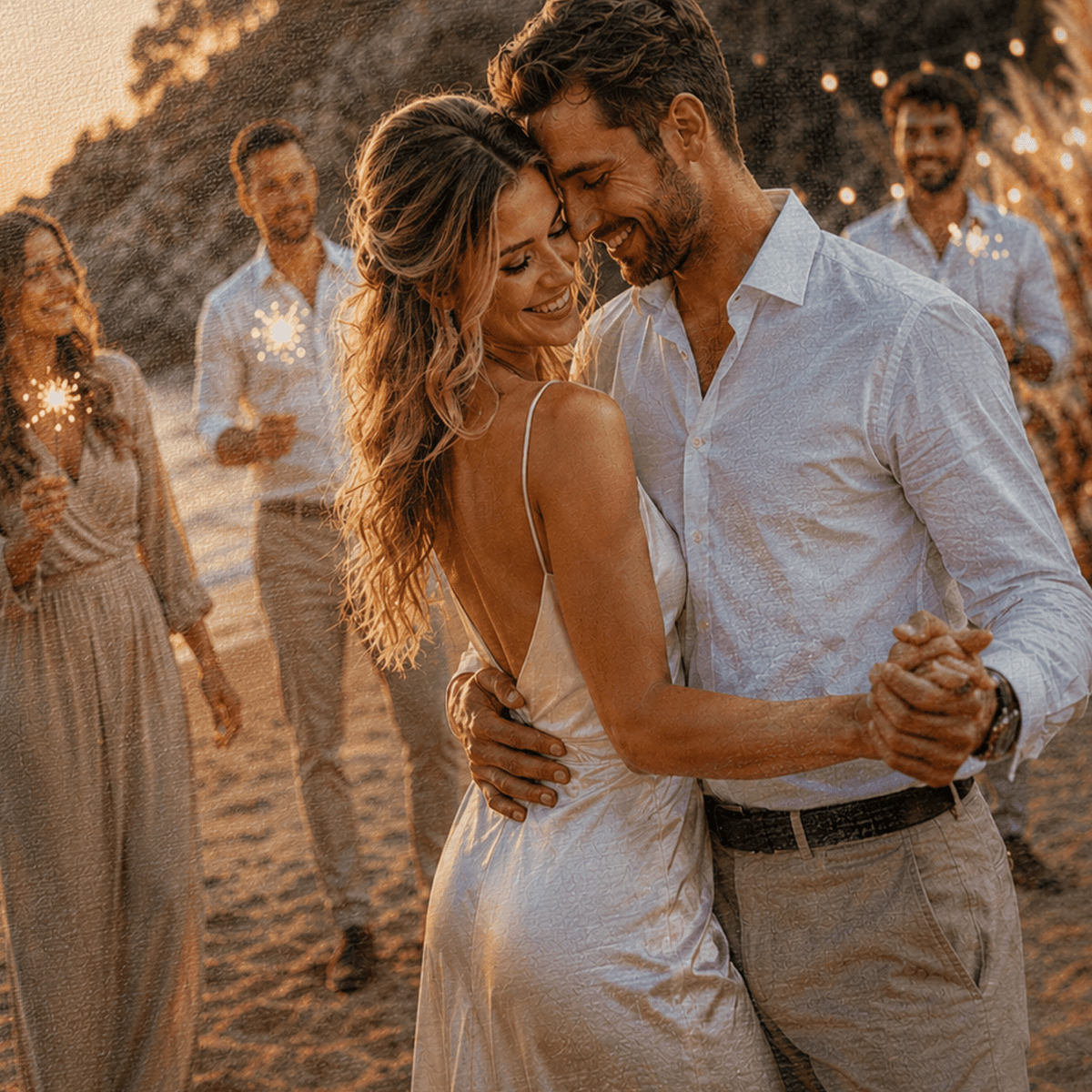 Magia Letniej Nocy – Foto na płótnie, spersonalizowany prezent dla pary - Adamell.pl