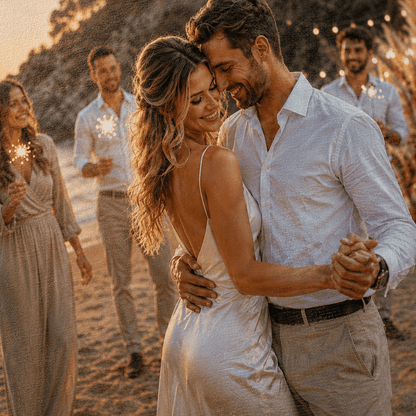 Magia Letniej Nocy – Foto na płótnie, spersonalizowany prezent dla pary - Adamell.pl