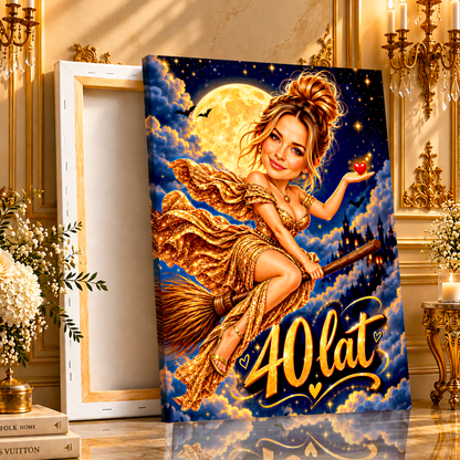 Magiczna Noc – Portret na płótnie dla Niej - Adamell.pl