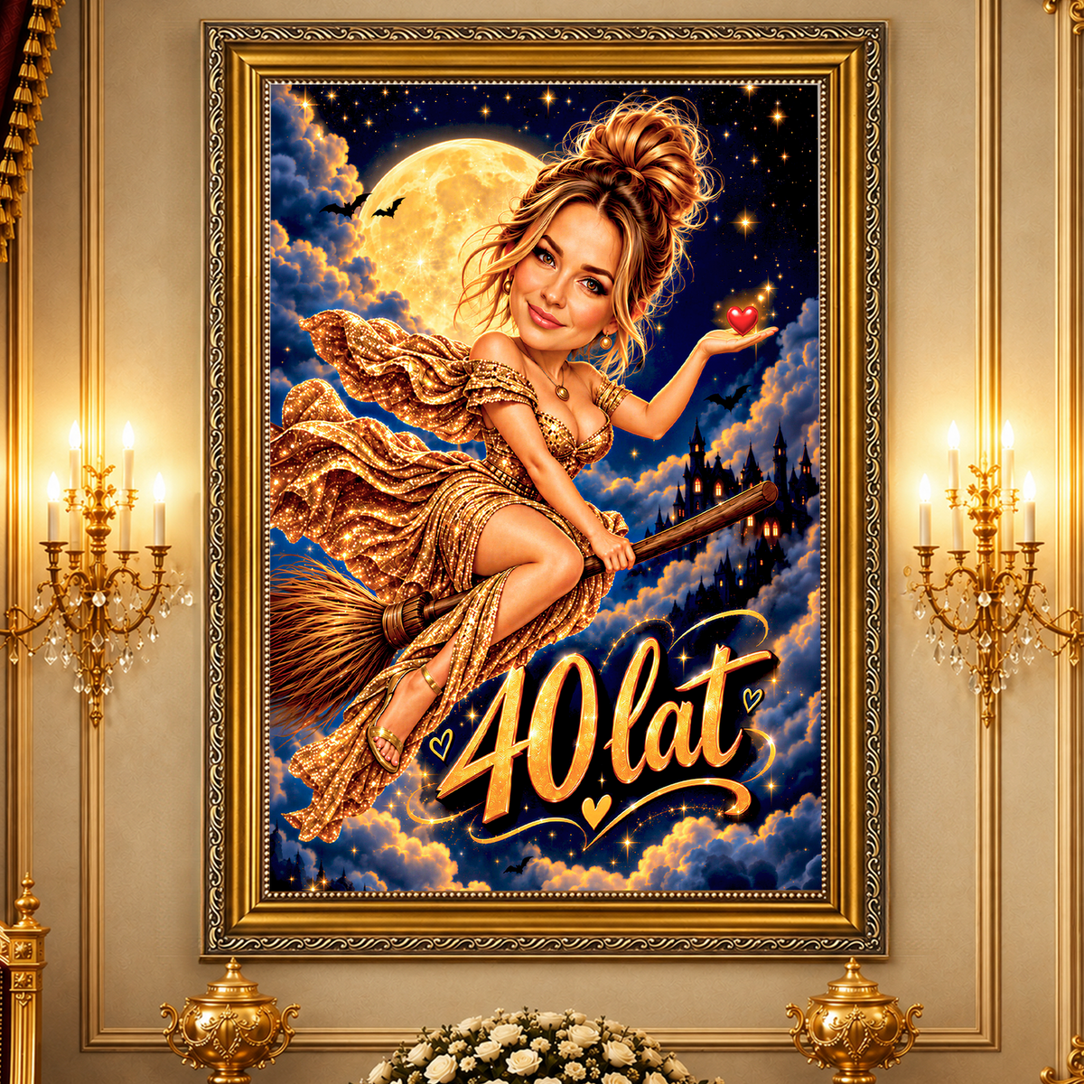 Magiczna Noc – Portret na płótnie dla Niej - Adamell.pl
